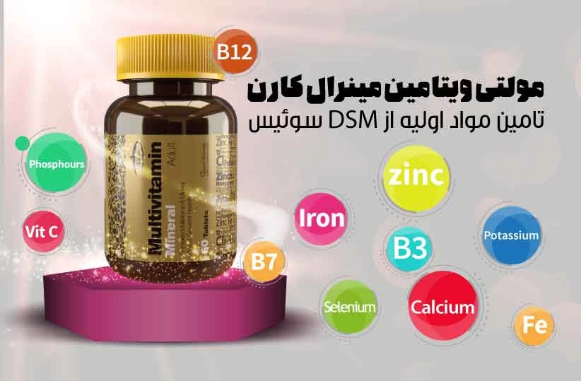 مولتی ویتامین مینرال چیست و ترکیبات آن شامل چه ویتامین ها و مواد معدنی می باشد